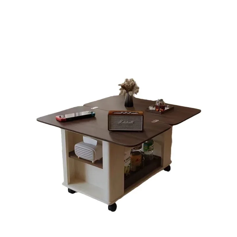 Sofá da sala de estar antigo multifuncional mesa de chá mesa de centro de canto de armazenamento