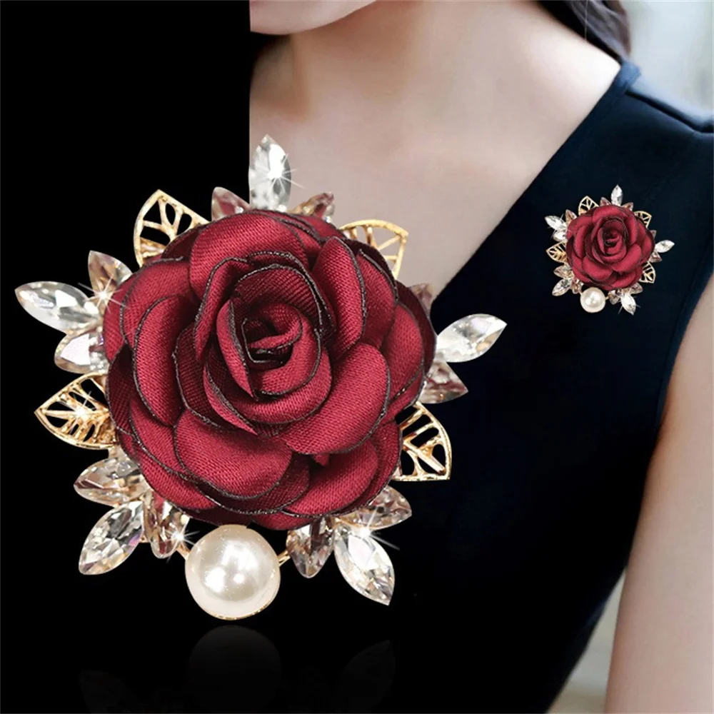 

Wedding Flowers Groom Groomsmen Boutonniere Men Women Silk Buttonhole Groomsmen Party Prom Suit Accessories Women Men Brooches