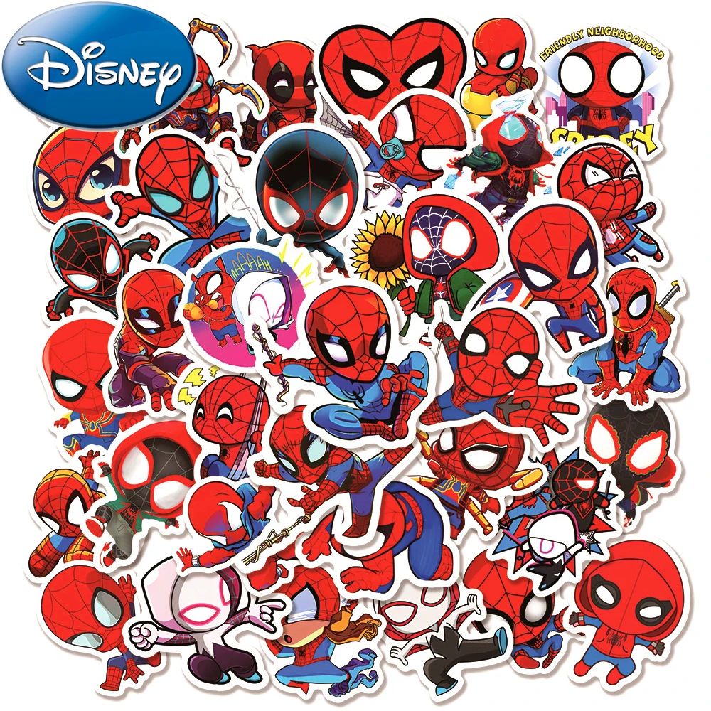 10/30/50 stücke Disney klassischen Film Spiderman Cartoon Aufkleber DIY Telefon Fall Laptop Tagebuch wasserdicht cool Anime Kind Spielzeug für Abziehbilder