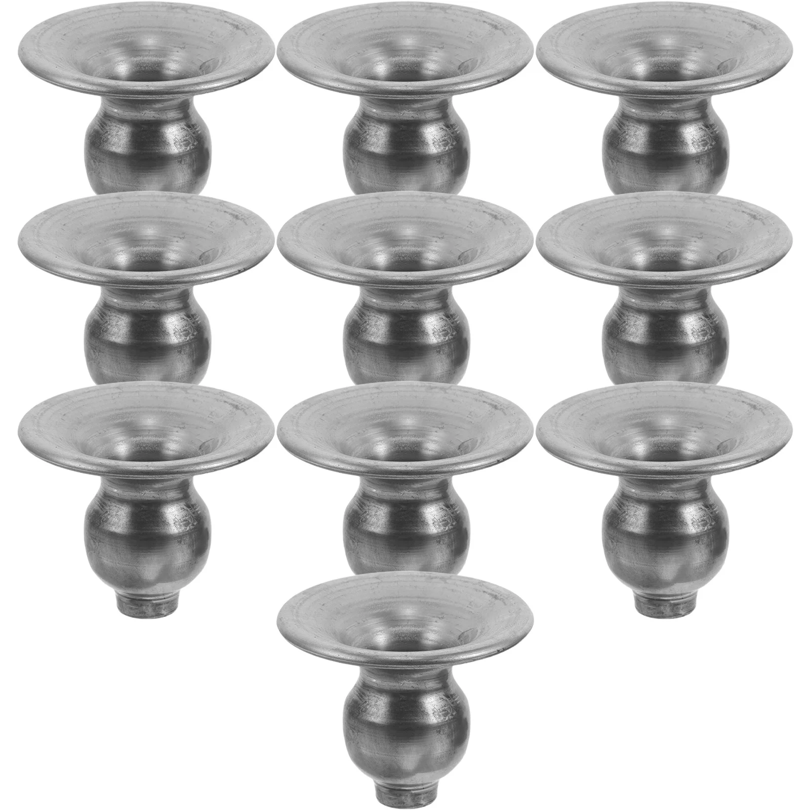 

10Pcs Iron Metal Holders Unfinished Stable Cup Base for Wedding Table Decor Vintage Tealight Holder DIY Supplies