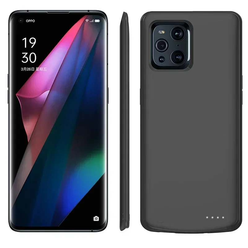 

6800mAh Battery Charger Case for OPPO Find X X2 X3 X5 X6 Pro Power Bank Portable Silm Shockproof External Battery Charging Cover