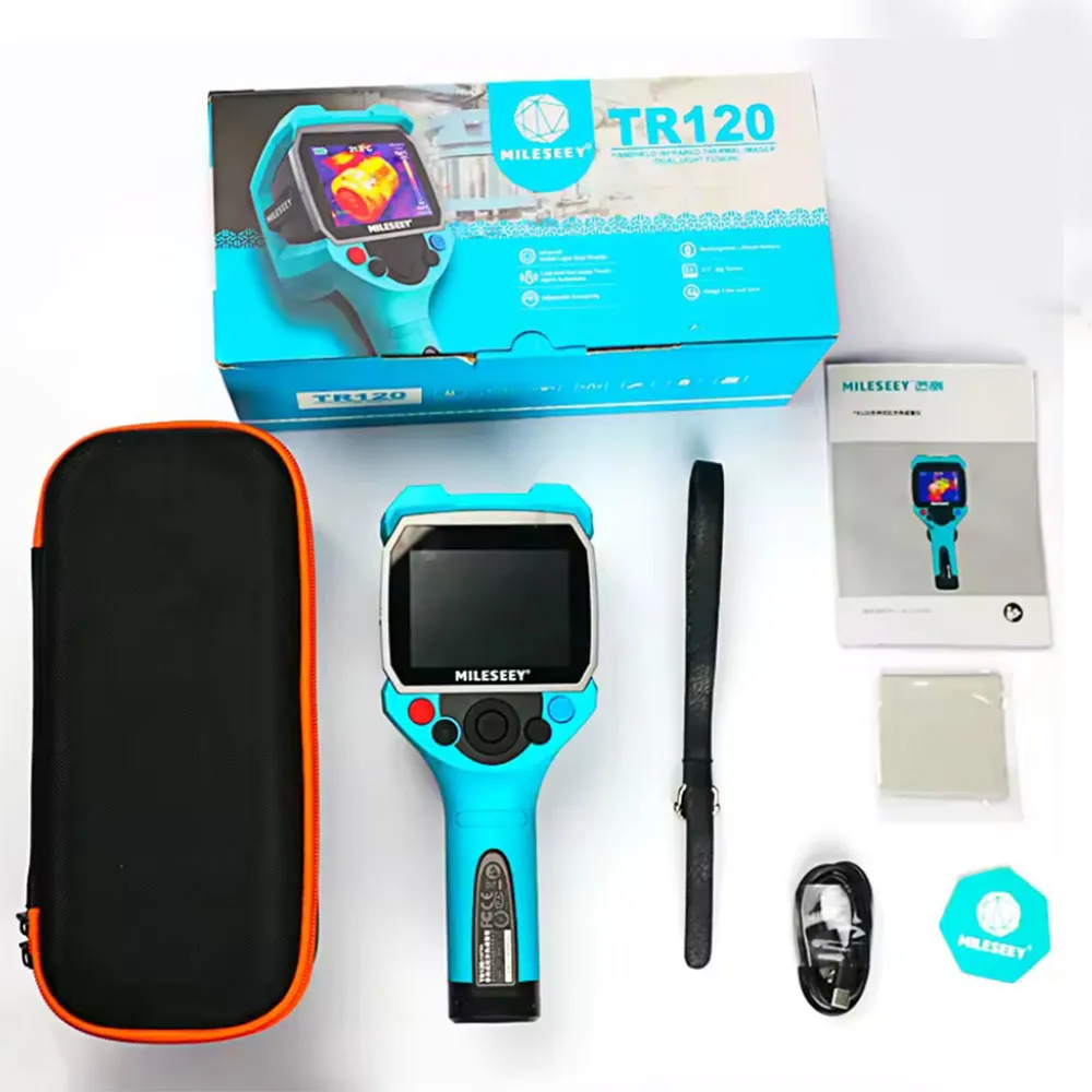 شاشة LCD مقاس 120*90 مقاس 3.5 بوصة فحص سباكة -20 ℃ ~400 ℃   كاميرا حرارية صناعية تعمل بالأشعة تحت الحمراء