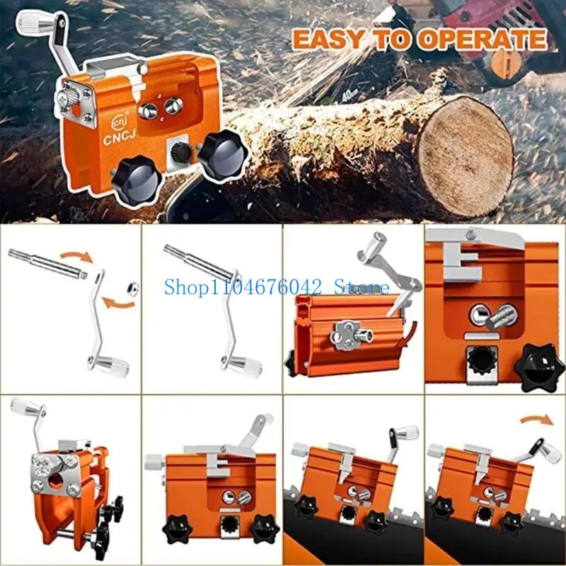 

652F 5pcs Chainsaw Sharpening Stone Chain Sharpener Grinding Tool with Wrench