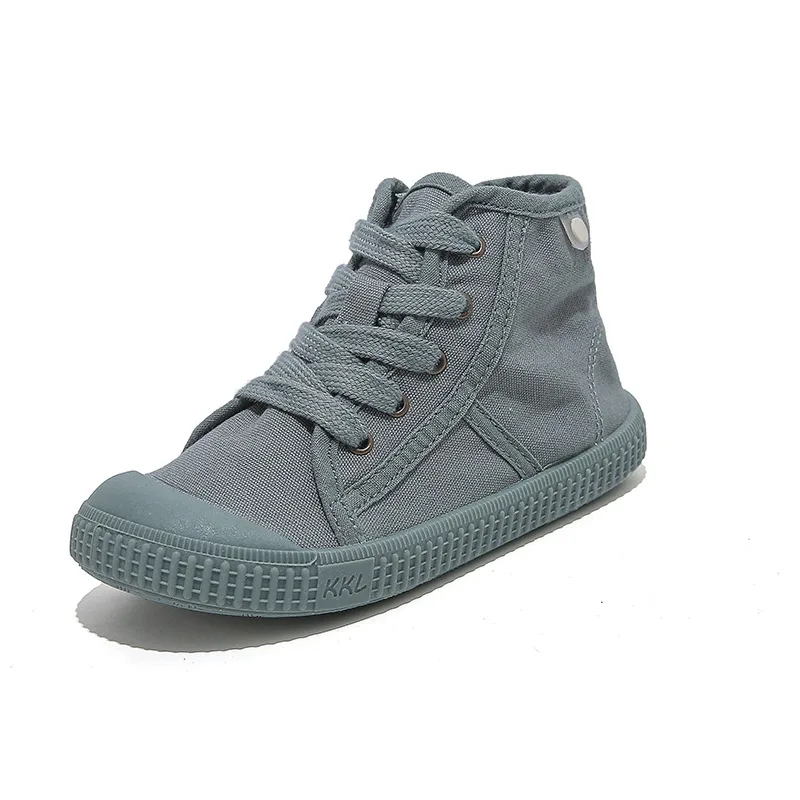 Children Casual Shoes Unisex 2023 Classic High Top Girls Canvas Shoes Student Lace up Sneakers for Boys Kids Shoes Child