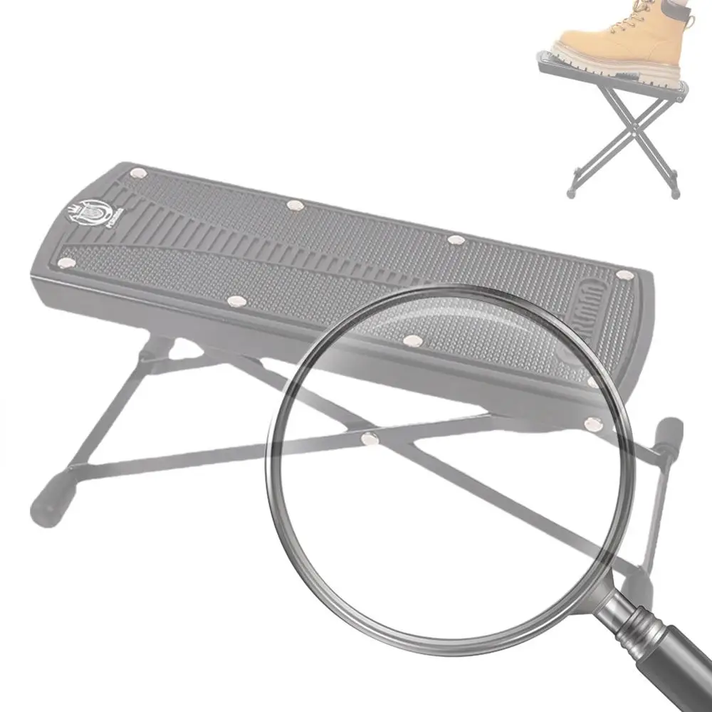 

Folding Footboard 6 Position Height Foldable Guitar Pedal Metal Guitar Rest Step Footstool for Classical Guitar Player