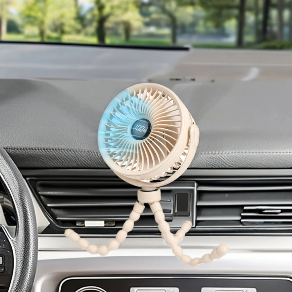 عالية الجودة المحمولة عربة أطفال صغيرة مروحة قابل للتعديل سرعة سيارة كهربائية السفر في الهواء الطلق استخدام مروحة الأخطبوط USB الصغيرة