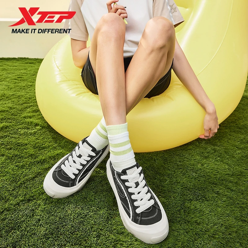 Xtep Starfall Leisure Shoes for Women 2025 Summer Thick-soled Lightweight Fashion Street Style Skateboarding Shoes 875218310017