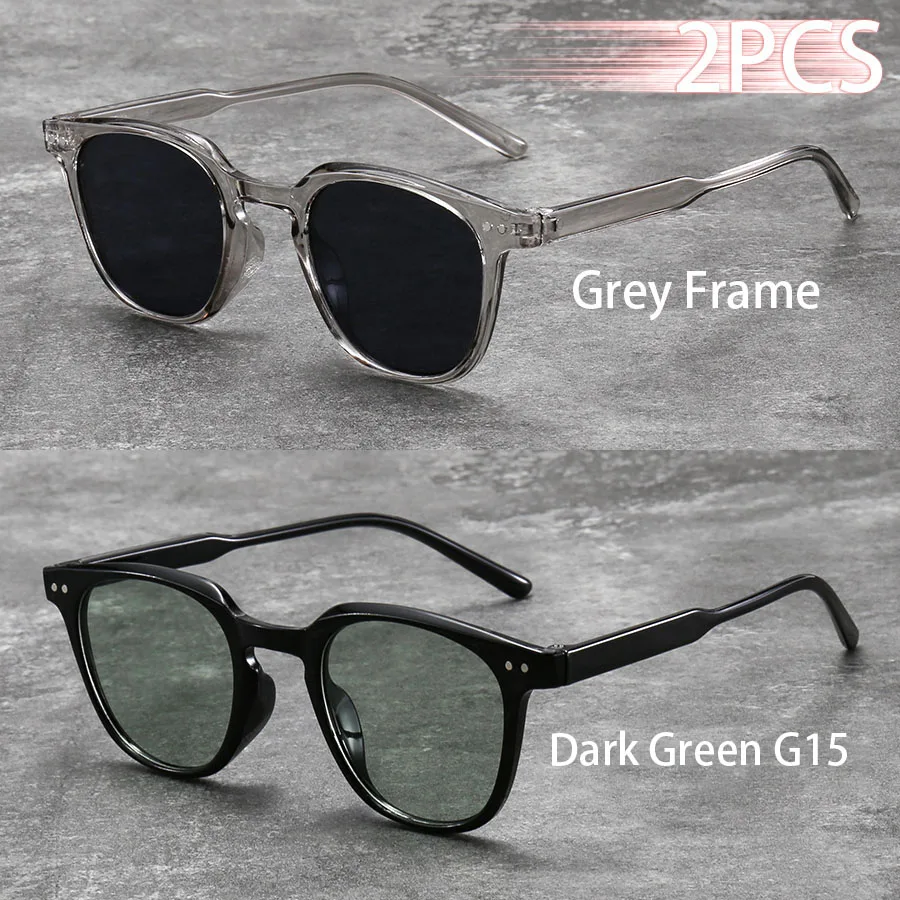 2 Stück Modische Kleine Runde Unisex-Sonnenbrille für Damen und Herren mit Farbverlauf-Rosa Gläsern und Klassischer Metalldekoration – Detail 2