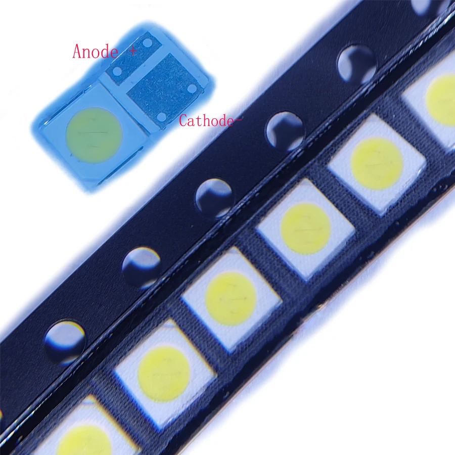 500PCS/Lot  SMD LED 3030 6V 2W Cold White High Power For TV Backlight Application