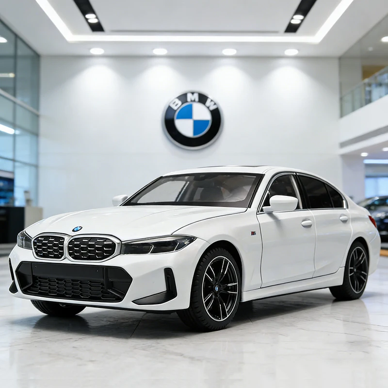 

Масштабная модель автомобиля BMW 325 (серия 3 LCI) 1:24, литая из металла, со звуком и светом, игрушка для детей