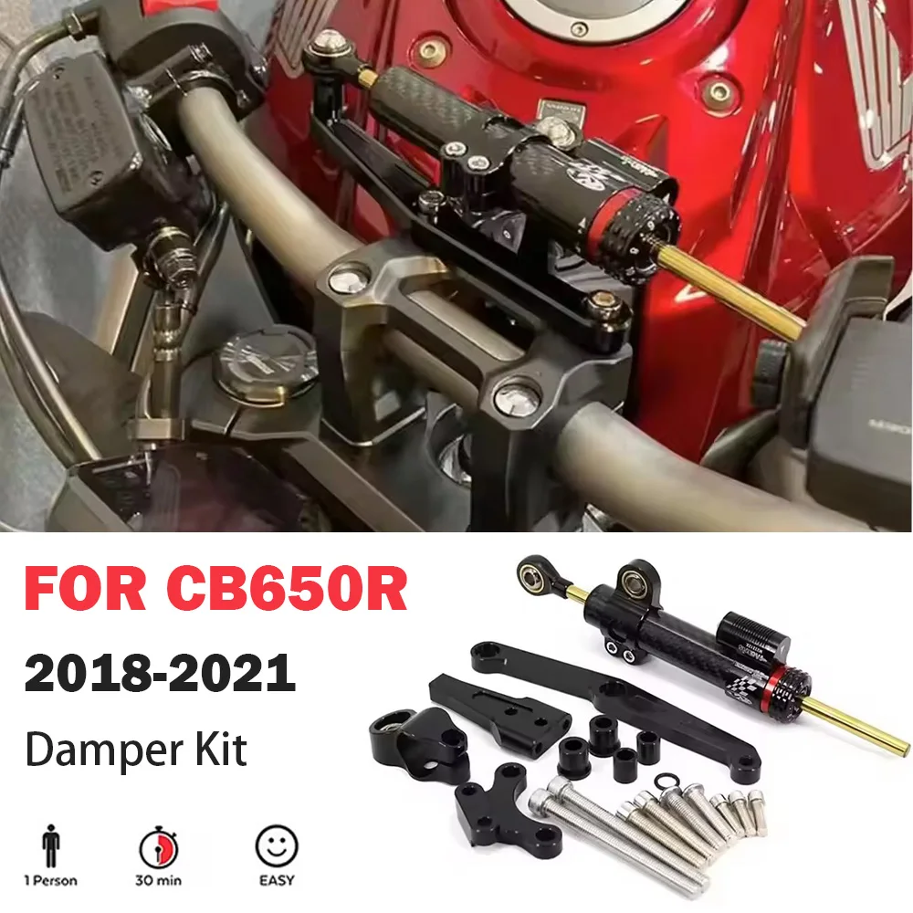 

New CB650R CNC Aluminum Motorcycle Accessories Damper Steering Stabilize Safety Control For Honda CB 650 R 2018 2019 2020 2021