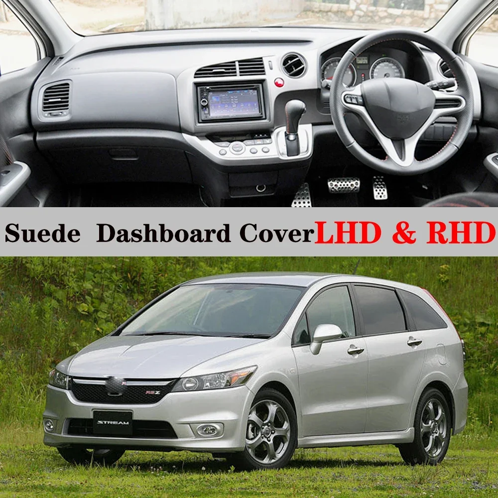 

Suede Leather Dashmat Dashboard Cover Pad Dash Mat Carpet Car Accessories For Honda STREAM RST TS ZS RN6 RN7 RN8 RN9 2006 - 2014