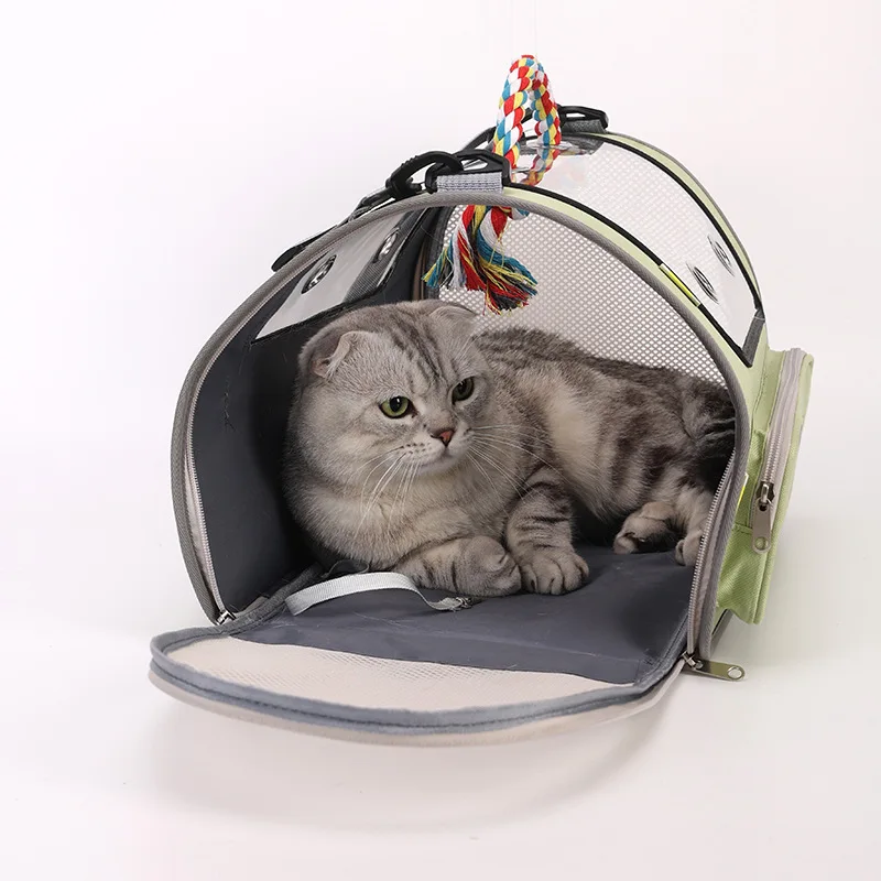 

Foldable Transparent Cat Carrier Backpack Large Capacity Cat Dog Cage Breathable Portable Bag for Traveling Outgoing