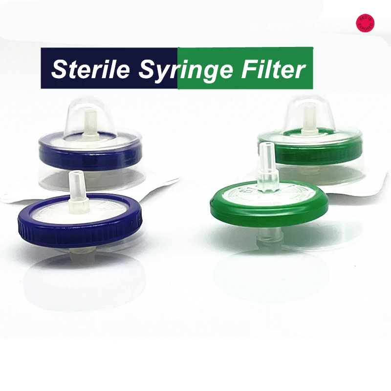 10pcs/lot Lab PES/PVDF Sterile Needle-type Filter  33mm 0.22um/0.45um Millipore Membrane Syringe Filter