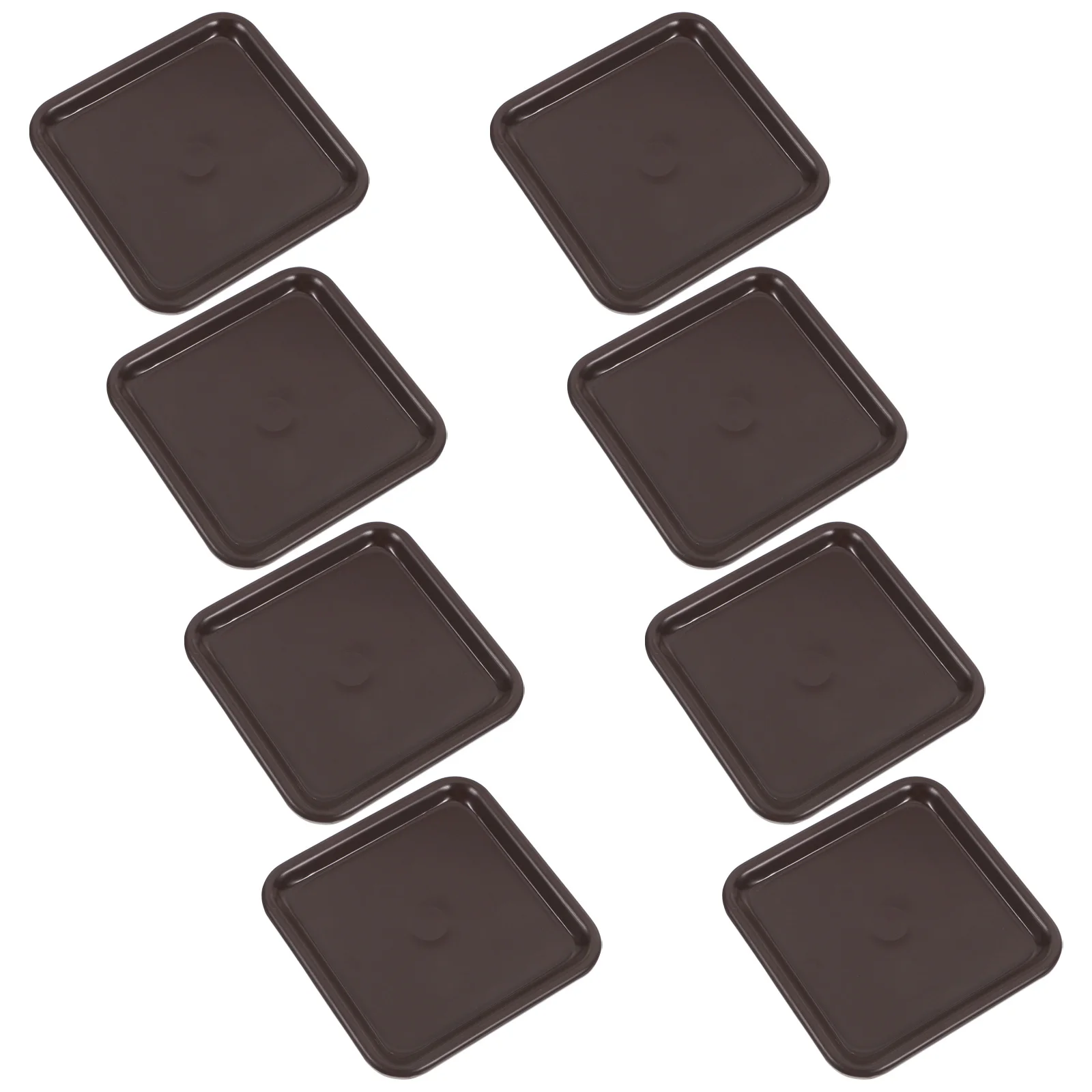 8 قطعة حماة الساق الأثاث أكواب العجلات المربعة للأرضيات الصلبة كرسي طاولة السرير منصات الأرضية ورأى قدم السجاد الأثاث #1