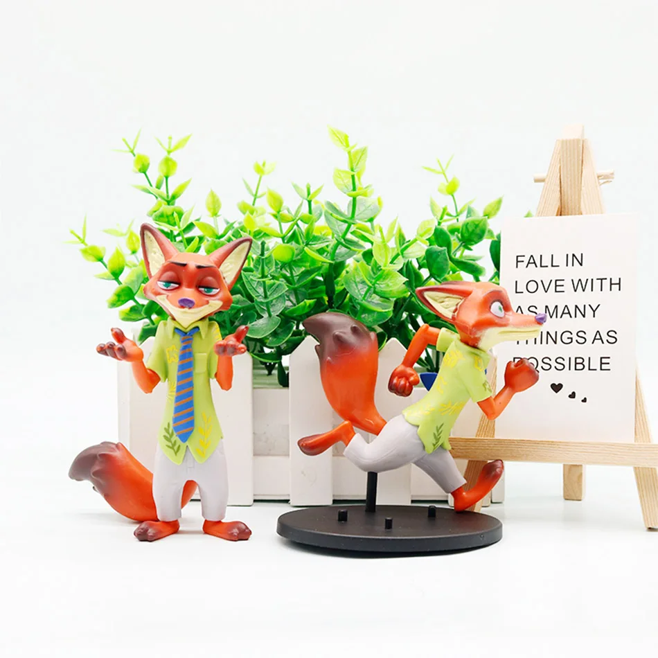 Ensemble de Figurines de renard mignon, 6 pièces, Style debout, ornements de bureau, cadeaux Surprise sur le thème des animaux pour enfants, nouveauté 2026