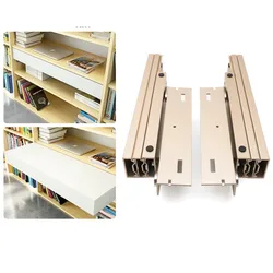 Kitchen Cabinet Folding Guide Aluminum Alloy Rail Telescopic Table Slide Lifting Kitchen Table Drawer Slide