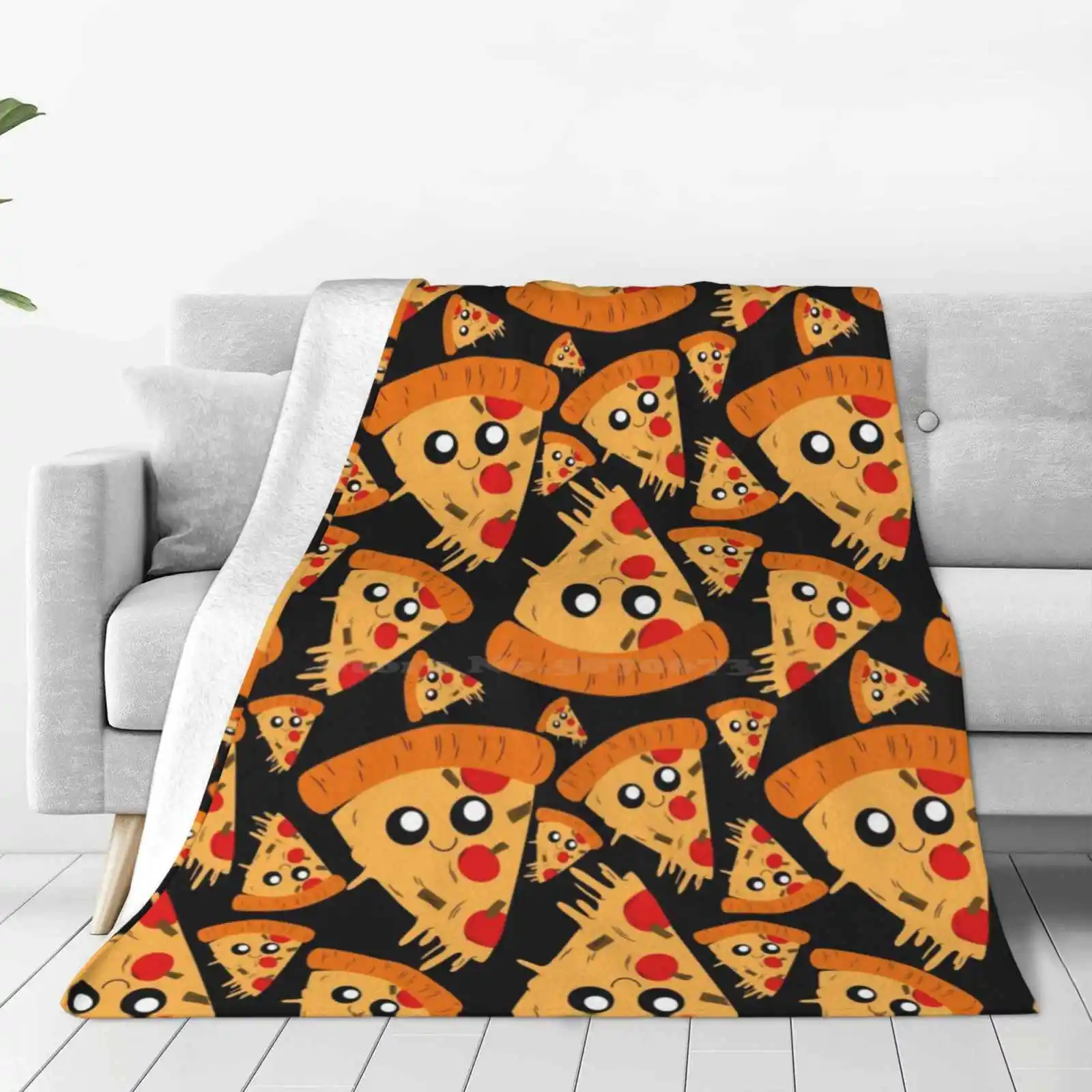 Cute Pizza Pattern Best Selling Room Household Flannel Blanket Pizza And Chill Slice Of Pizza Pizzamas Pizza Is Life Pizzeria