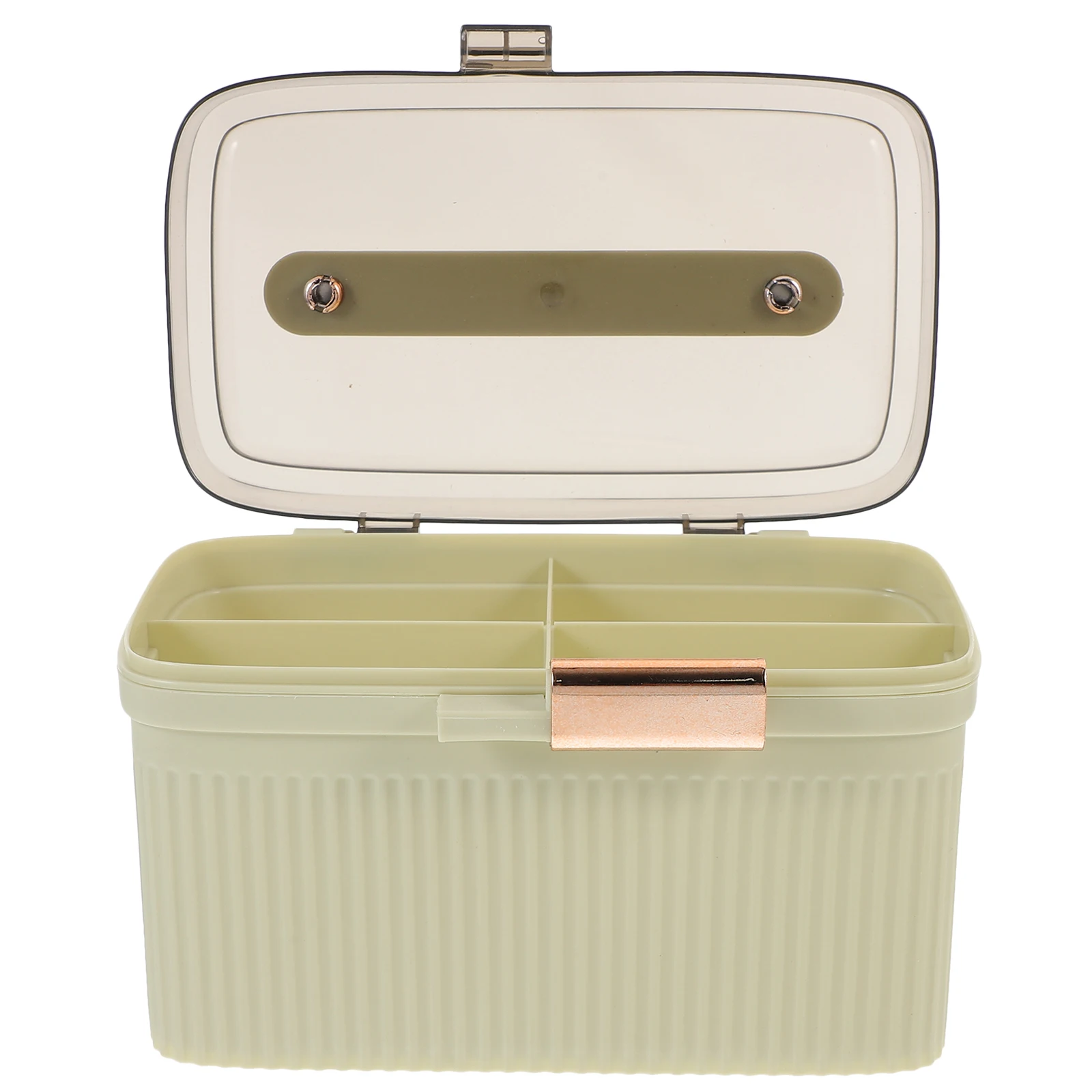 

1pc Large Capacity Medicine Storage Case Portable Travel Medical Box Double Layer First Aid Container Handle Multi-Function