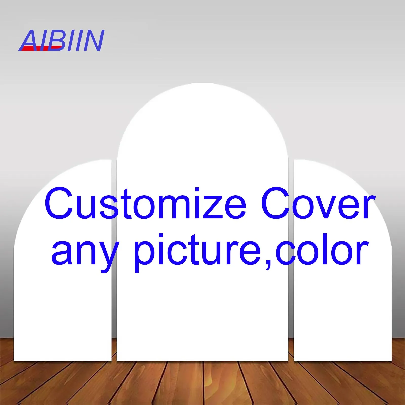AIBIIN Customize Wedding Arch Backdrop Cover Elastic Spandex Fabric Birthday Party Decoration Background Portrait Photozone Prop
