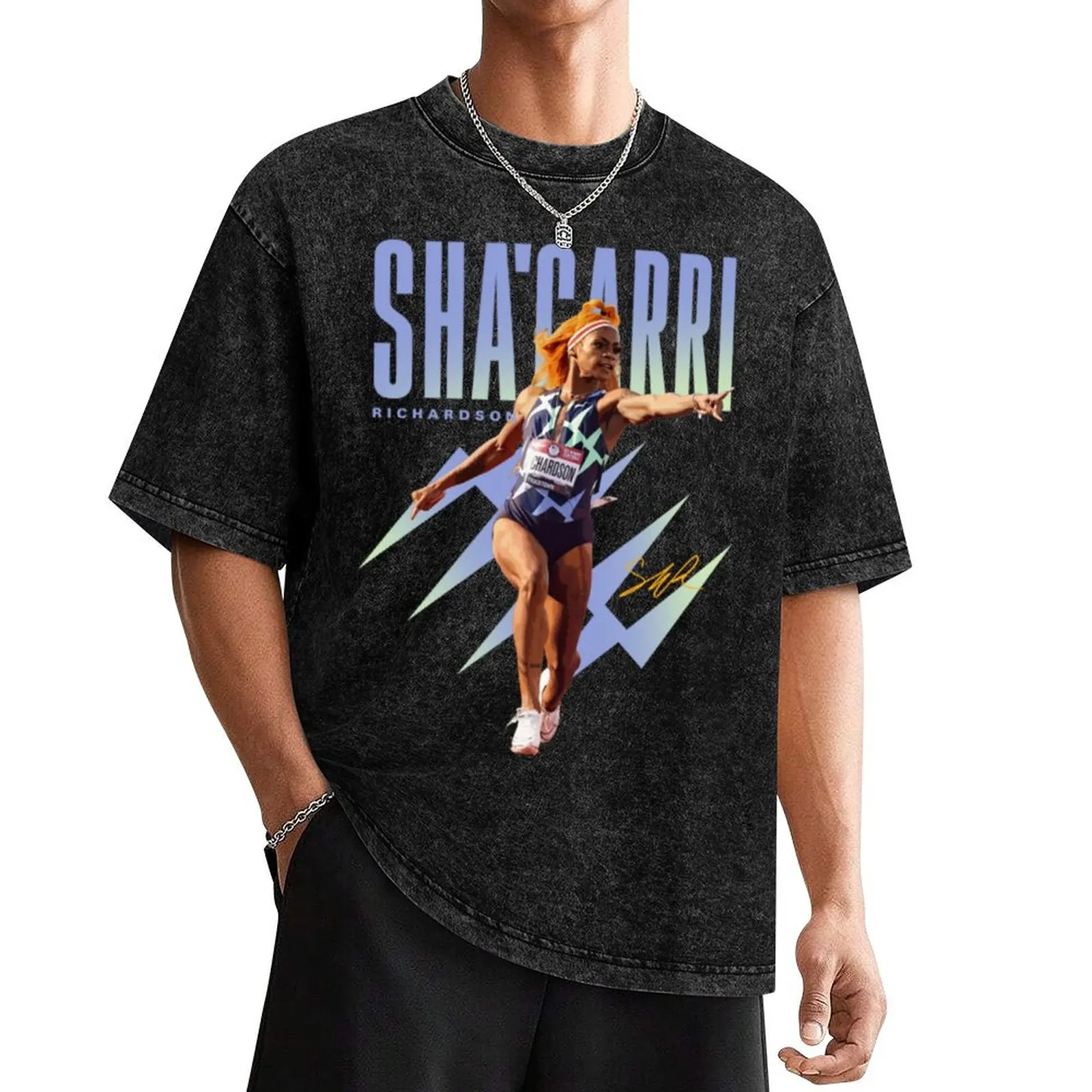 

Shacarri Richardson Track And Field T-Shirt sports fans Blouse vintage graphics mens clothing