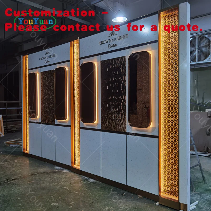 custom.YOUYUAN Unique Custom High Quality LED Lighting Jewelry Display Showcase Store Jewelry Counter and Jewelry Shop