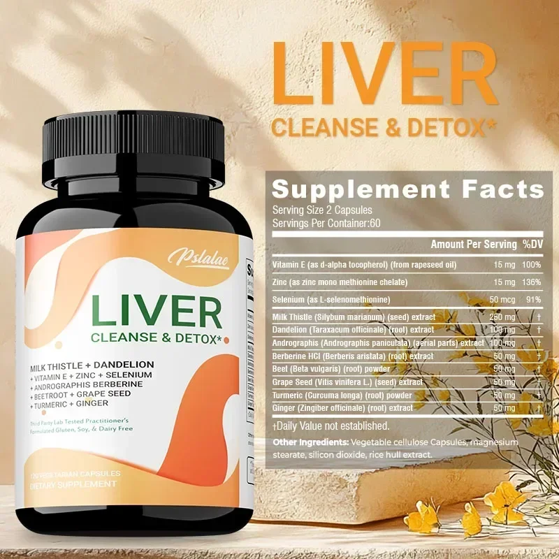 Liver Cleanse Detox & Repair Support - Support Cell Repair,Promote Healthy Skin,Promotes Digestion and Absorption, Immune Health