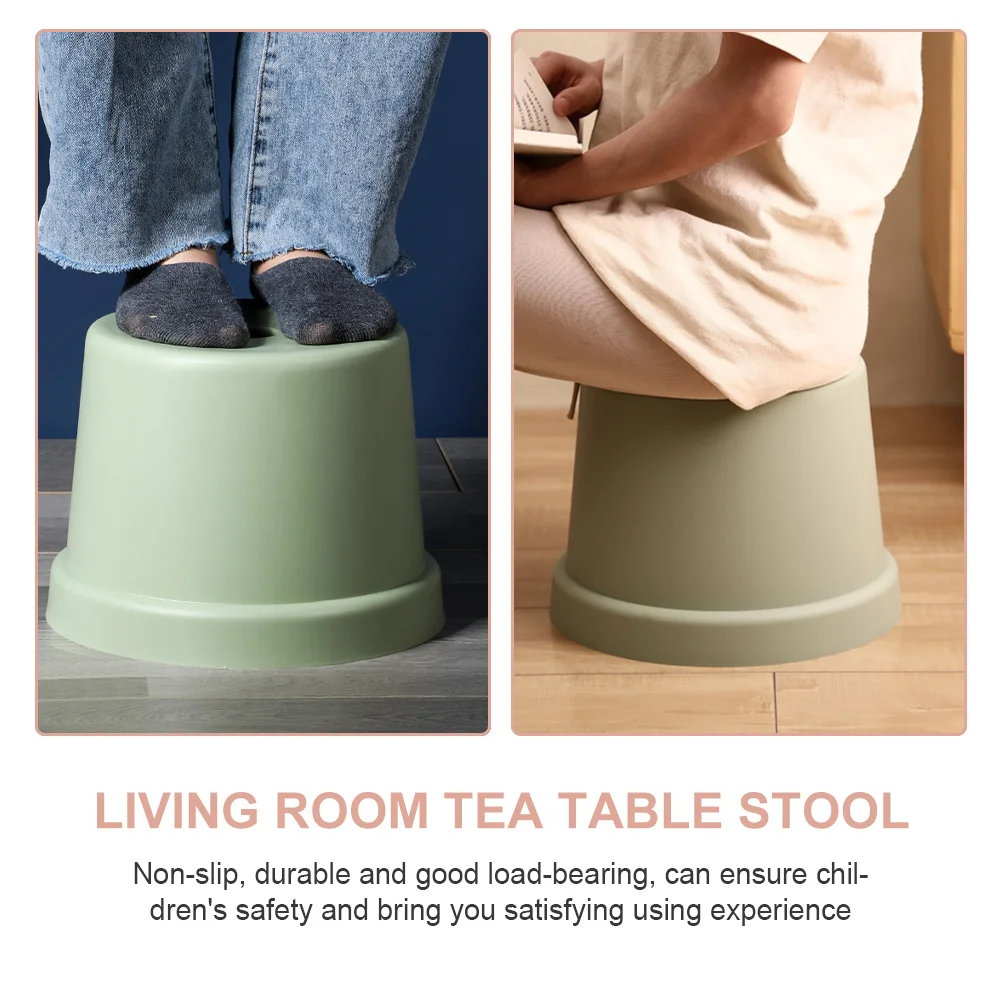 البلاستيك لخطوة عدم الانزلاق البراز خفيفة الوزن تكويم مسند القدمين تغيير الأحذية البراز الأثاث #1