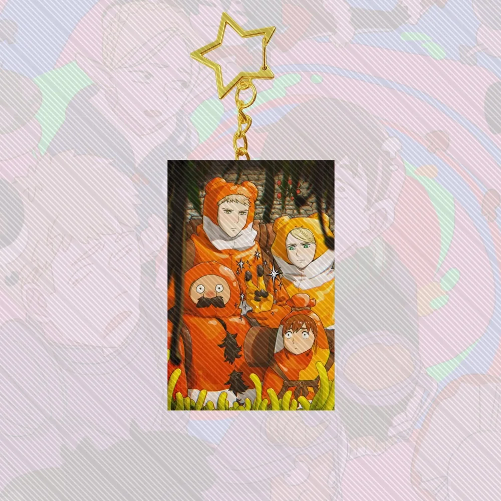 6 سنتيمتر أنيمي لذيذ في الزنزانة الدائمة الاكريليك سيارة المفاتيح اكسسوارات KawaiiBag سحر حلقة رئيسية المشجعين هدية الكريسماس