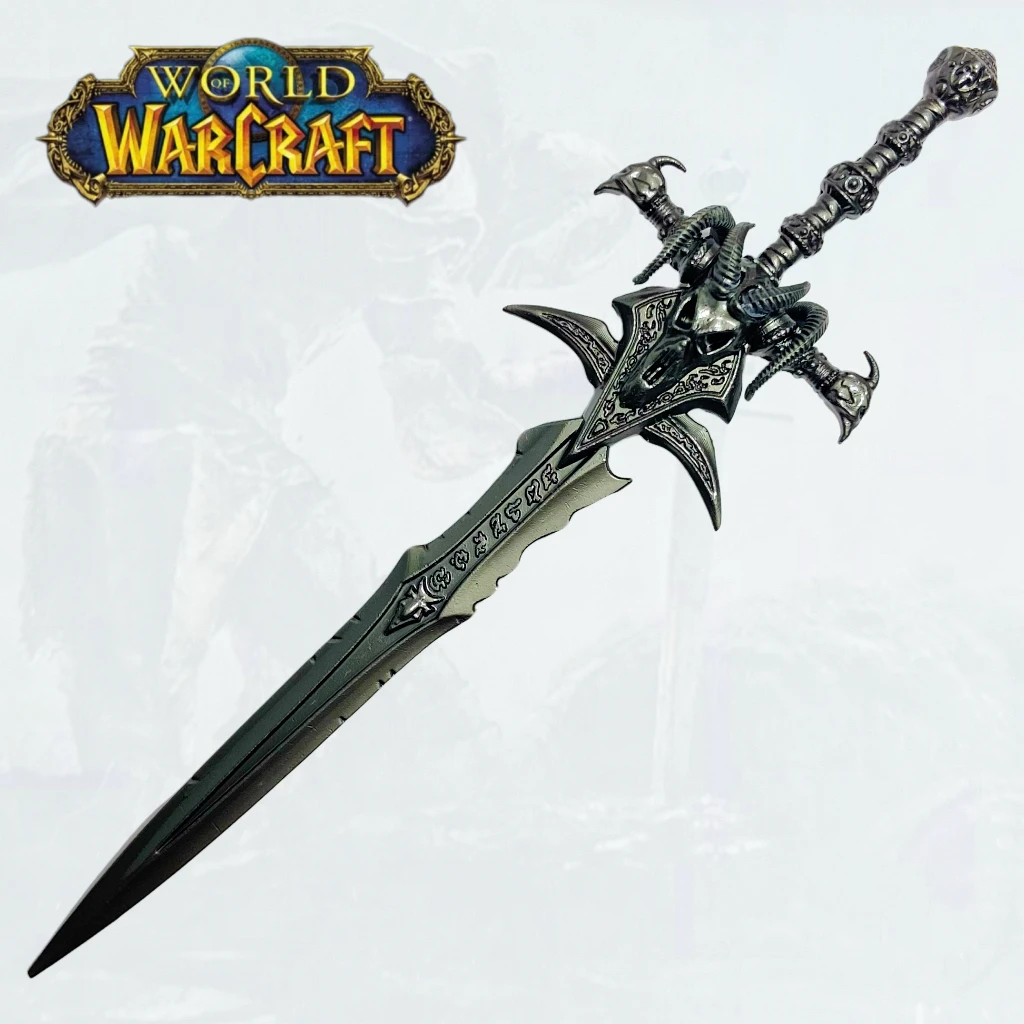 

5.2inch World of Warcraft Frostmourne Metal Katana Sword Sabre Original Samurai Sabre Ninja Knife Cosplay Accessories Prop Toy