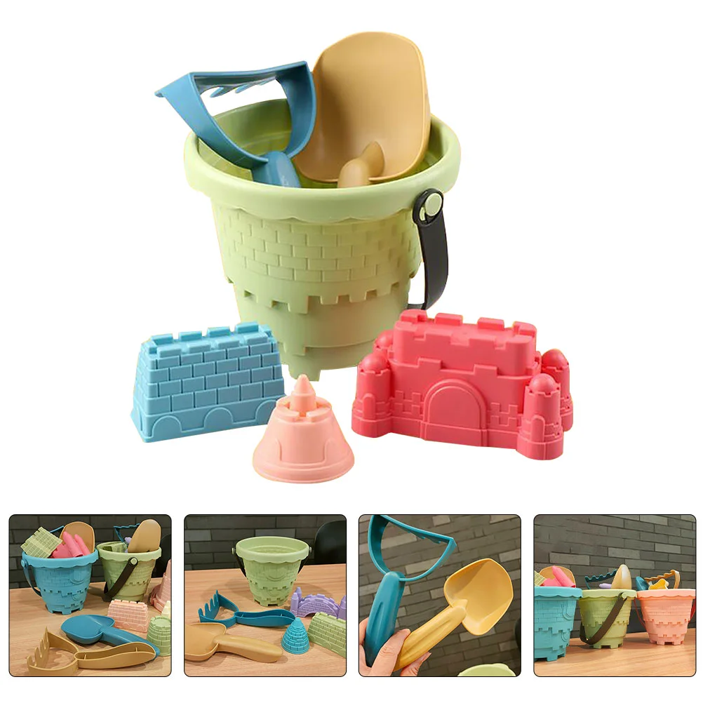 Beach Bucket Sand Toys Children Outdoor for Kids Summer Plastic Playing Toddler