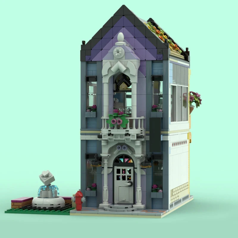 1639 Uds. Tienda de muebles clásicos de ingeniería urbana-diseño alternativo de conjunto 41732 MOC personalizar Modular DIY Festival juguete para regalo