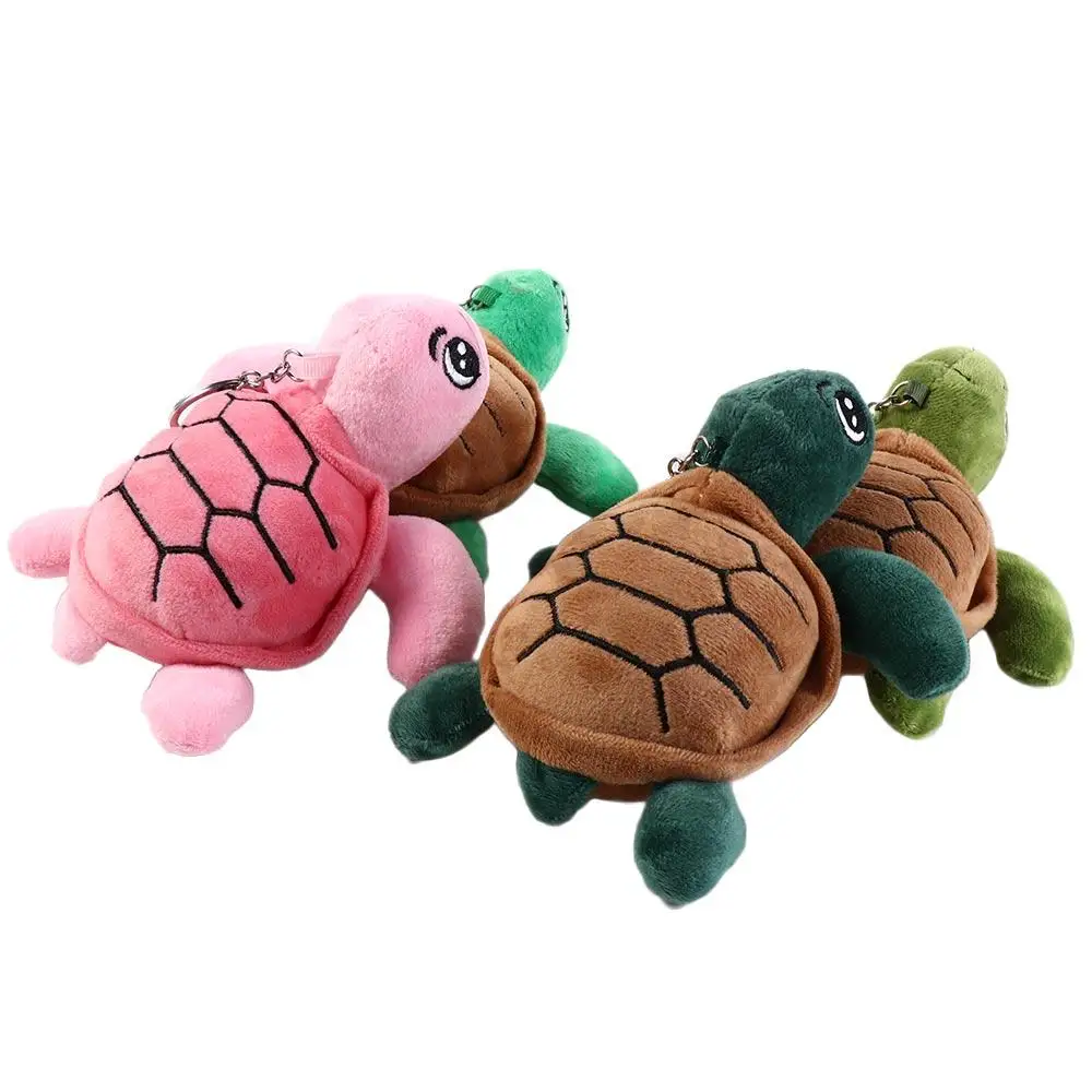 Soft Animal Key Chain Key Ring Bag Decor Turtle Plush Keyring Plush Tortoise Dolls Tortoise Plush Pendant Cute Turtle Keychain