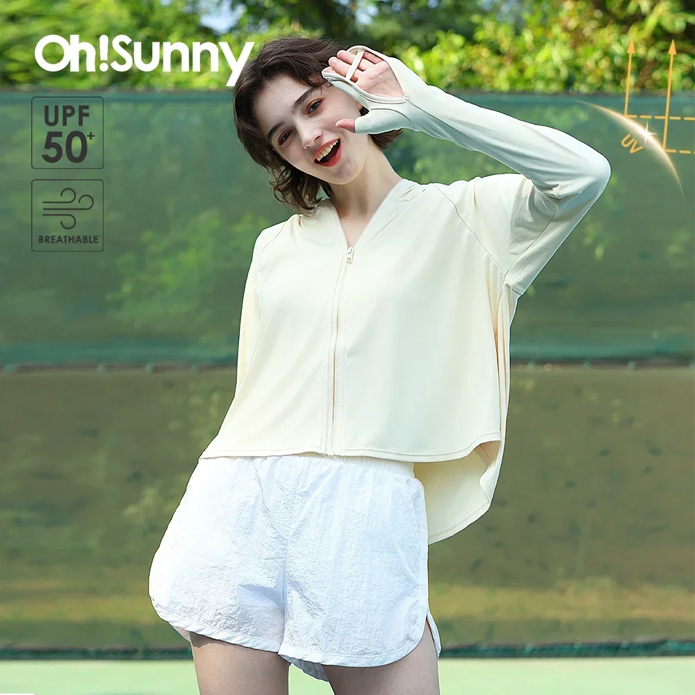 

OhSunny Skin Protective Coat Women Sun Protection Anti-UV UPF2000+ Outwears 2024 New Outdoors Breathable Long Sleeve Jackets