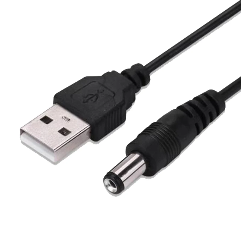 

0,8 м USB 2,0 типа A штекер постоянного тока разъем питания для небольших электронных устройств USB-удлинительный кабель 5,5*2,1 мм 5,5*2,5 мм разъем