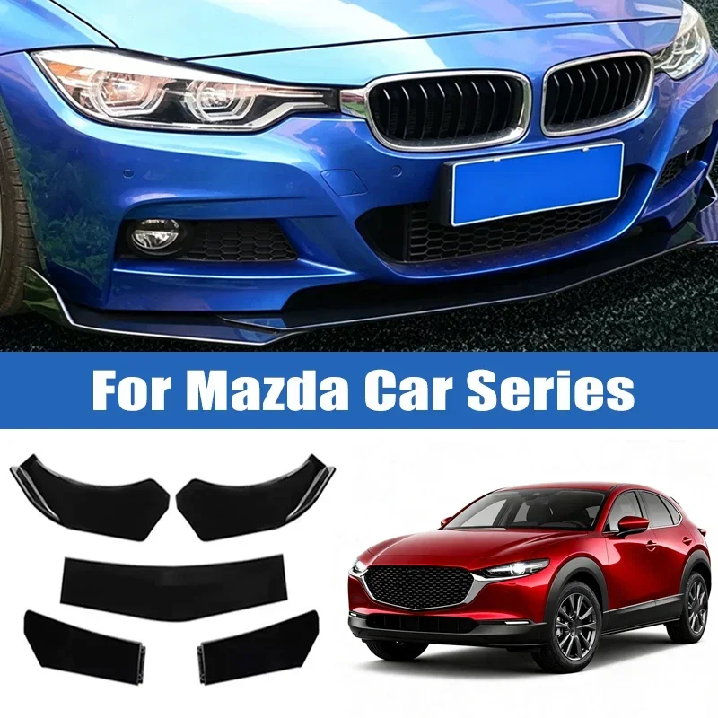 

5Pcs Car Front Bumper Separator Bumper Lip Body Kit Duck Lip Separator For Mazda 3 6 CX3 CX5 CX7 CX9 MX5 Miata RX8 CX30 CX50