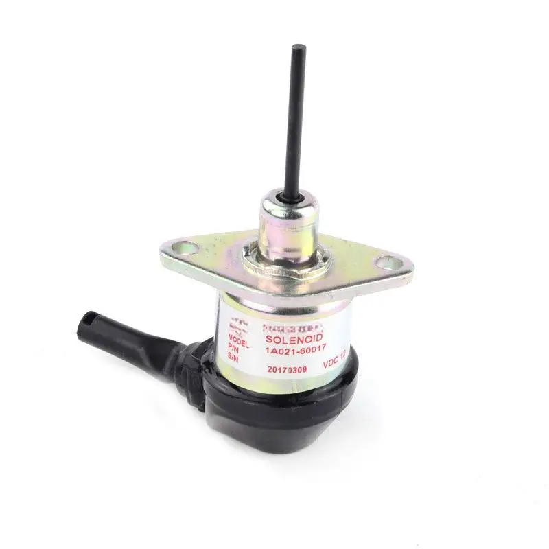 Applicable for Kubota PC56-7 flameout switch needle length 43MM Flameout solenoid valve 12V 1A021-60017