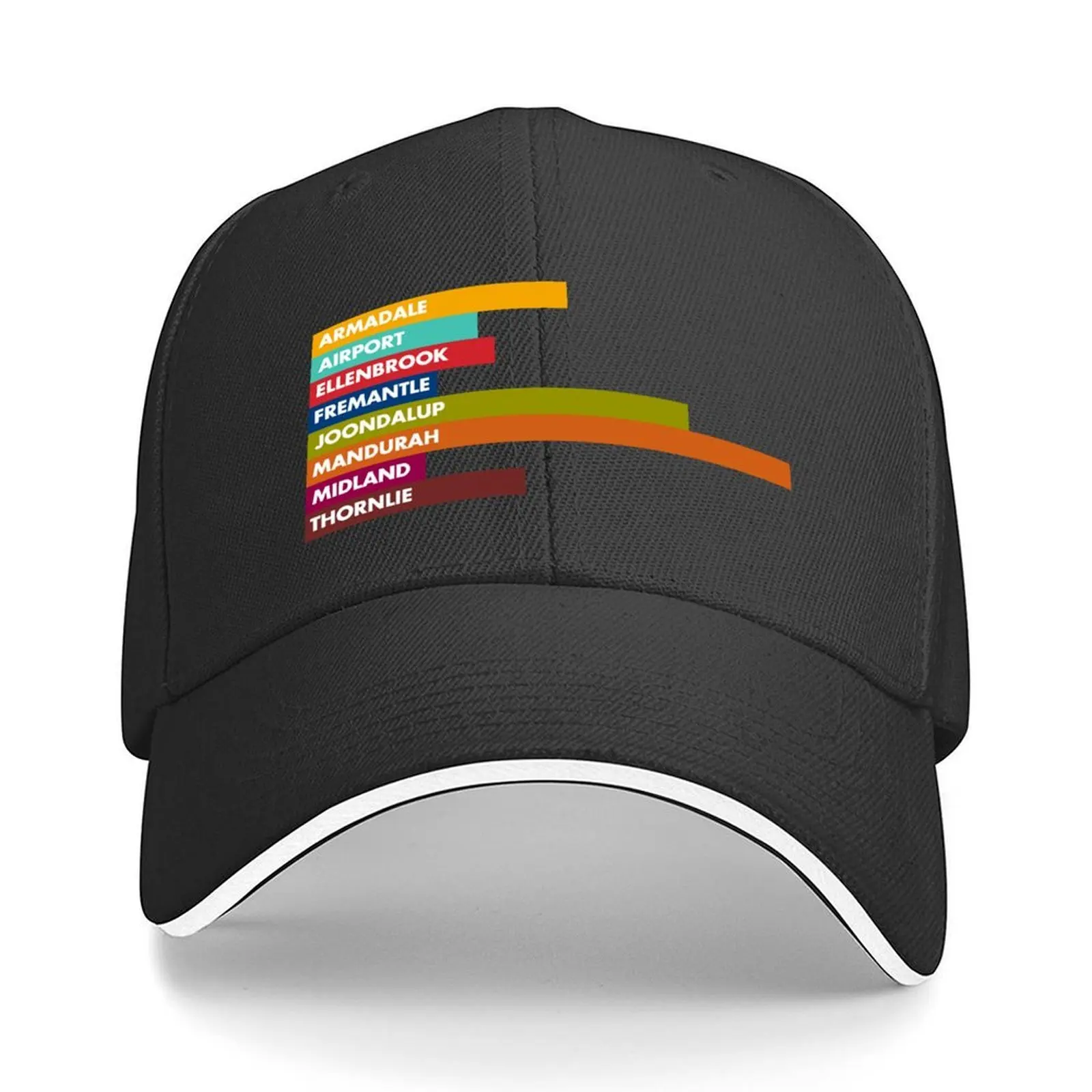

Perth Rail Lines Bars Baseball Cap cute hard hat Sunhat Vintage Men's Baseball Women's