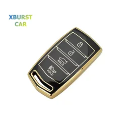 4 Bottons TPU Smart Remote Key Bag Shell for HYUNDAI Genesis G70 G80 EQ900 G90 Car Key Case Fob Cover Protector