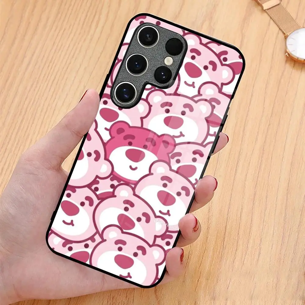 Lots-o-Huggins Bear MAISTO جراب هاتف زجاجي لهاتف سامسونج جالاكسي S20 S21 S22 S23 S24 نوت 20 Ultra Plus Fe
