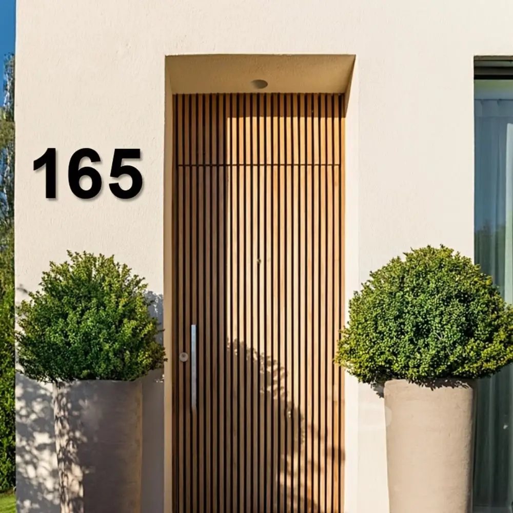 Modern Design Floating House Numbers Outdoor Use Floating Design Metal House Numbers Rust-Resistant Weatherproof
