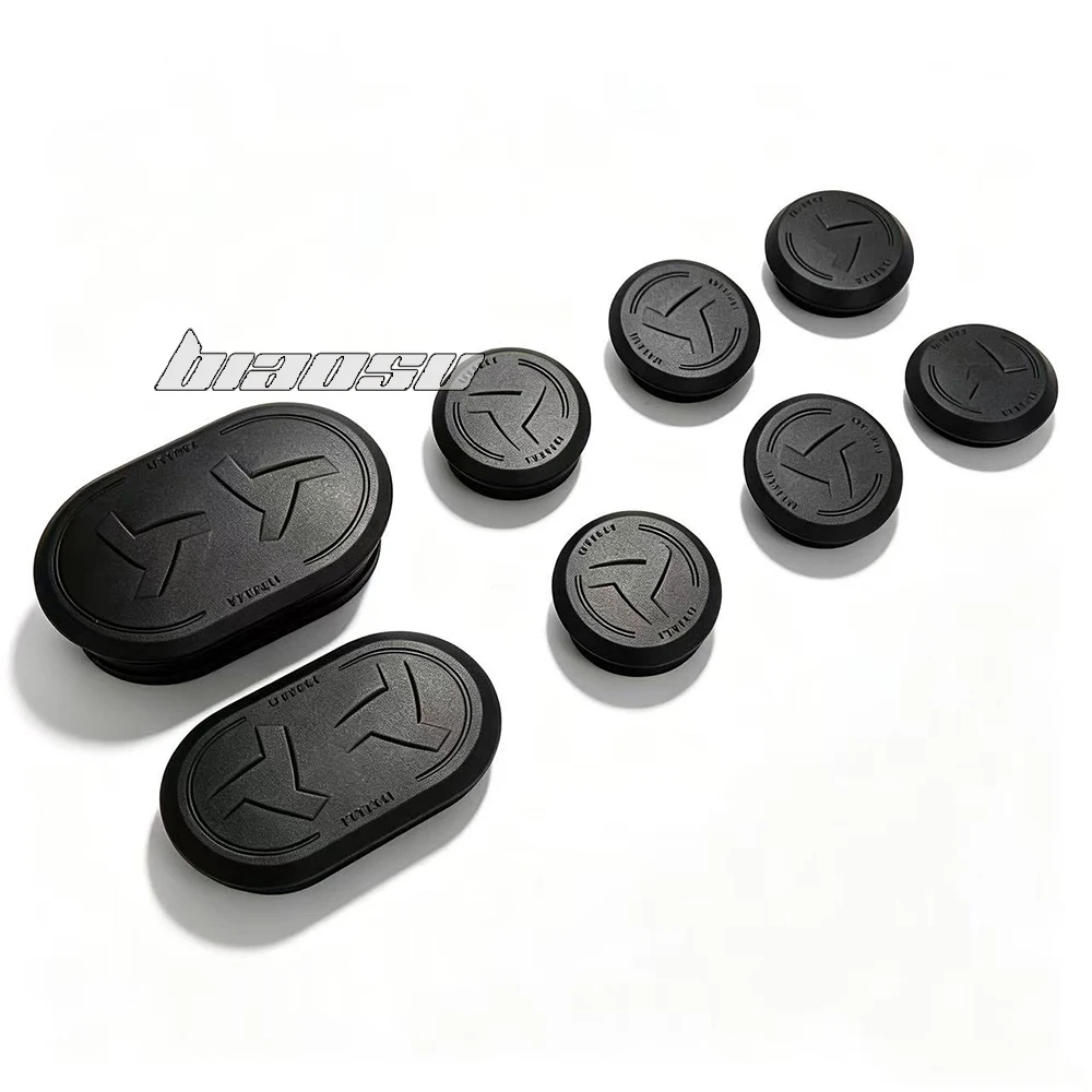 8PCS Black Frame Hole Cover Caps Plug for Yamaha MT-09 MT09 Mt09 MT 09 SP 2021-2025 Motorcycle Accessories