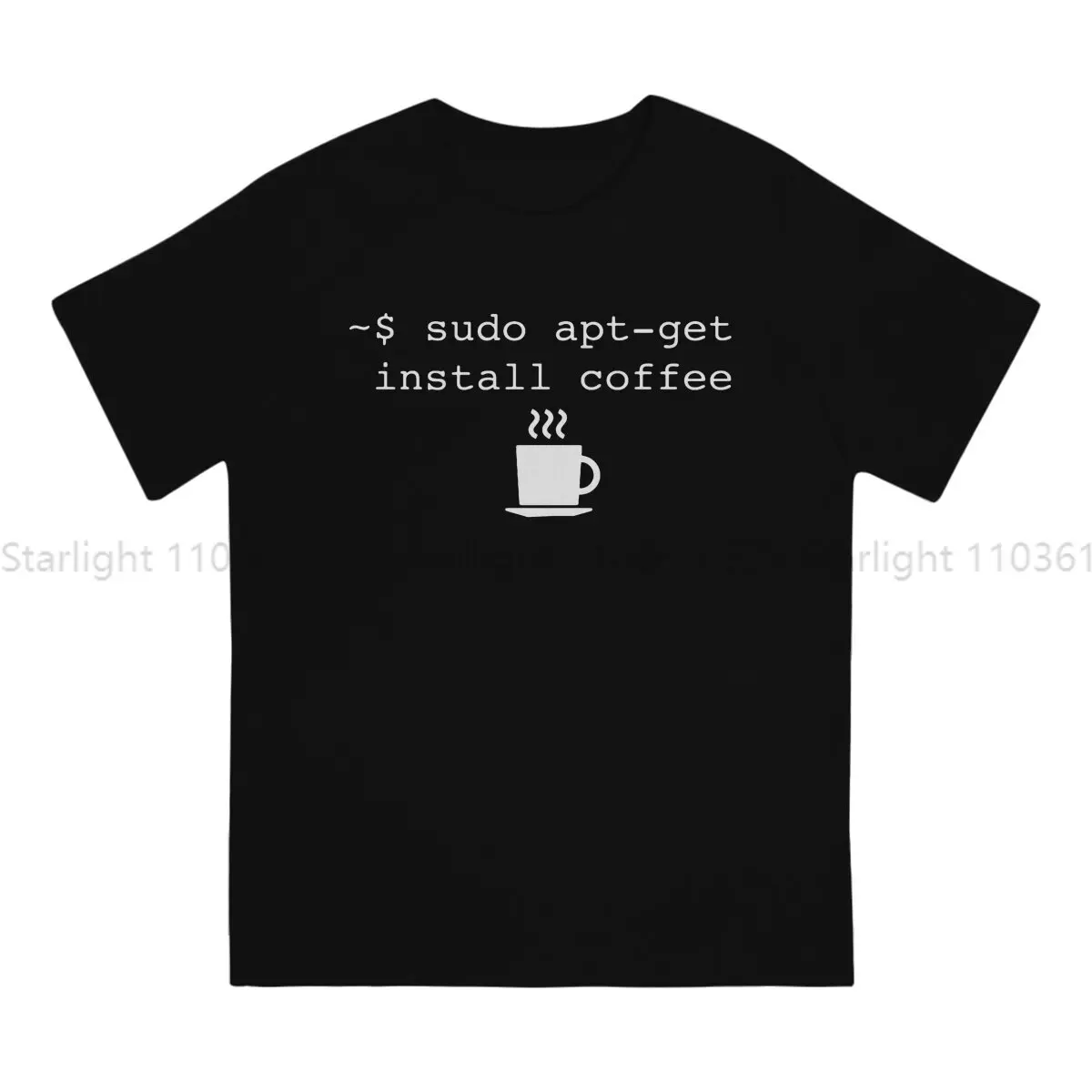 Linux Operating System TShirt Command Line Coffee Install Classic T Shirt Oversized Men Tee Shirt Printing