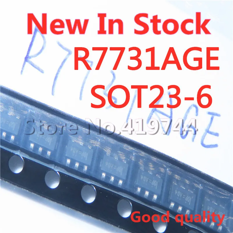 10PCS/LOT Quality 100% R7731AGE R7731A R7731 SOT-23-6 (Silk screen DP= IDP=) Power management chip In Stock New Original