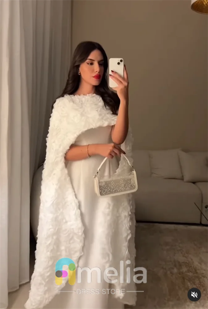 Amelia Elegant Party dresses Woman A-Line Flowers Long Evening Prom Dresses for Special Occasions Formal Gowns For Dubai 2024