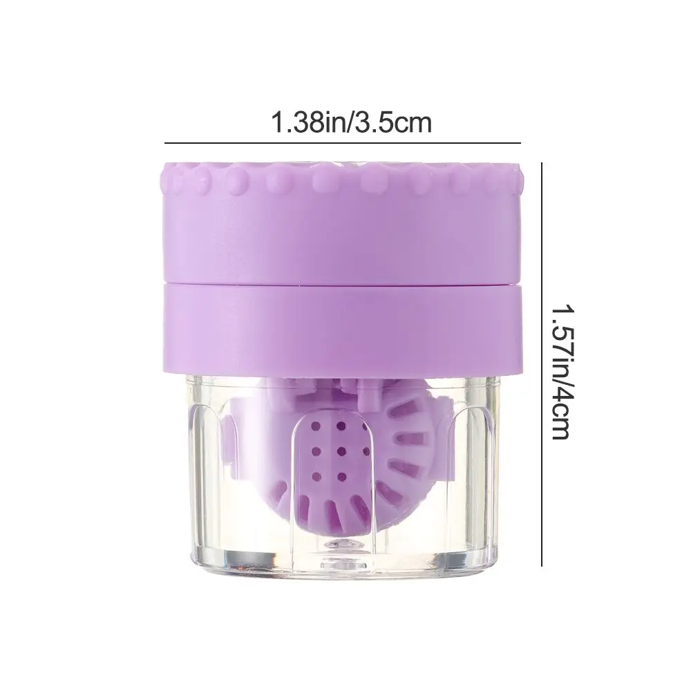 Contact Lens Cleaner Case Portable Manually Rotatable Contact Lens Case Plastic Container Storage Holder Tools Accessories