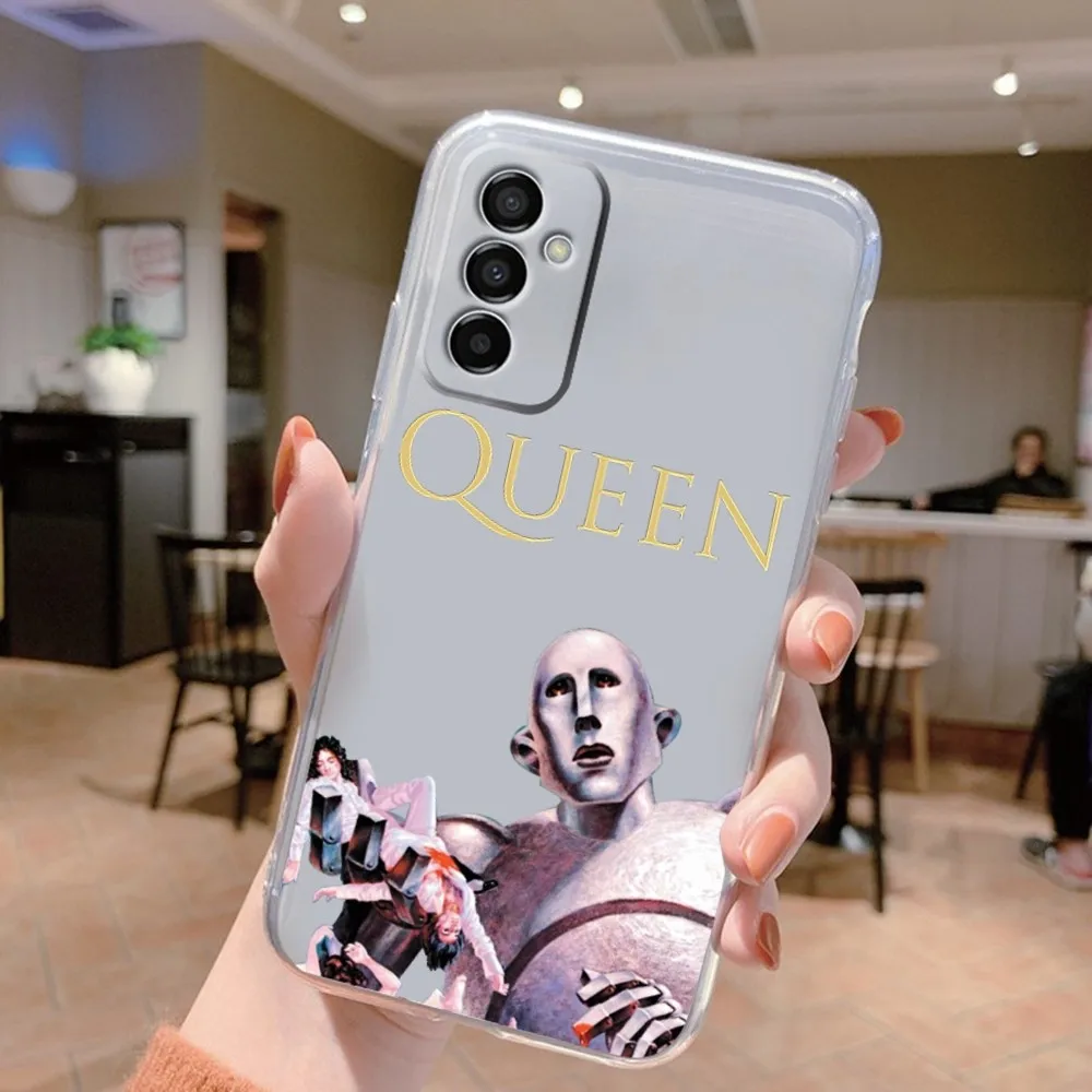 Band Q-Queen News of the World Phone Case Silicone For Samsung S30,S23,21,22,20 Ultra,S20 FE lite,PIus Note20ultra Cover Clear