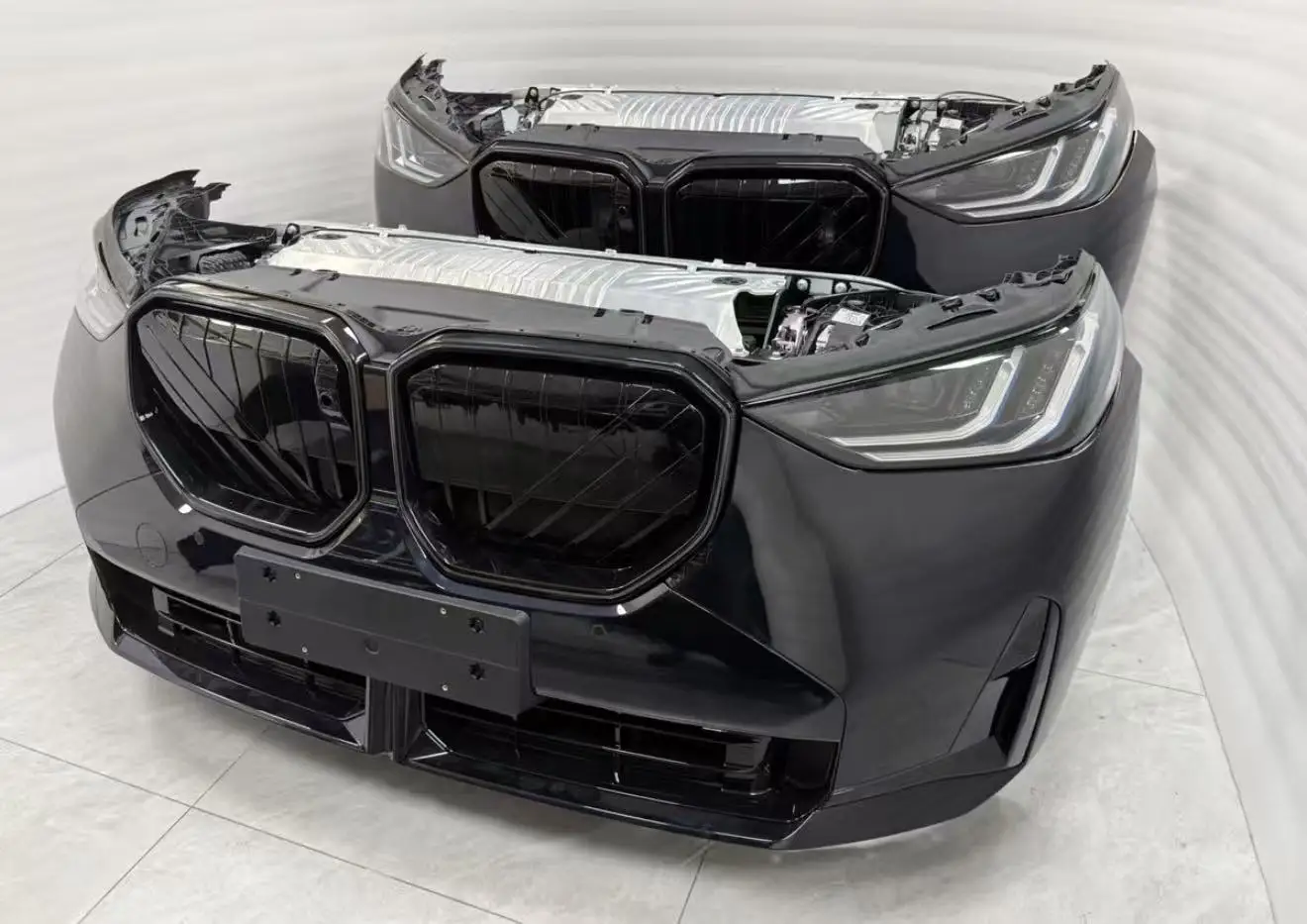 Immagine 6: Kit Carrozzeria Auto per X3 G45 G48 G08, Paraurti Anteriore Completo con Fari e Spoiler