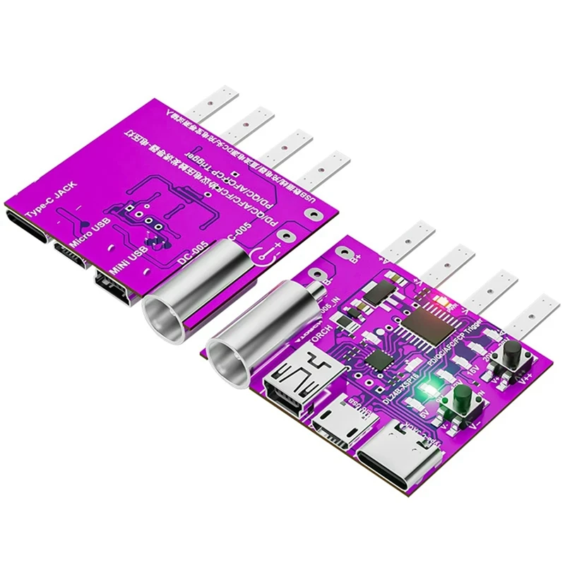 Pengukur voltase 4 kawat pengisian cepat, alat Charger 140W, pengukur tegangan, papan uji 4 kawat, pengisian cepat, Tipe C PD3.1, untuk DL24, Tester beban