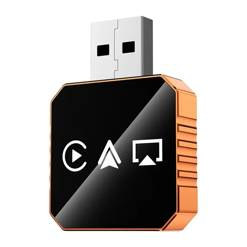 

【ПОДАРОК】Беспроводной адаптер Carplay 4-в-1 AI Box с функцией Mirror Link/Airplay, Android Auto/Carplay, USB-донгл для проводного подключения Carplay